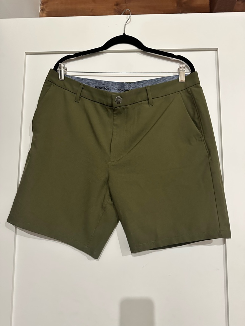 Bonobos Men's Olive Green Performance Golf Chino Shorts W35 L7inch